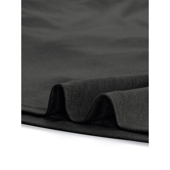 Women's Plus Size Nightgown Pajamas Pockets Cute Cat Sleepwear Dark Gray - Picture 6 of 6